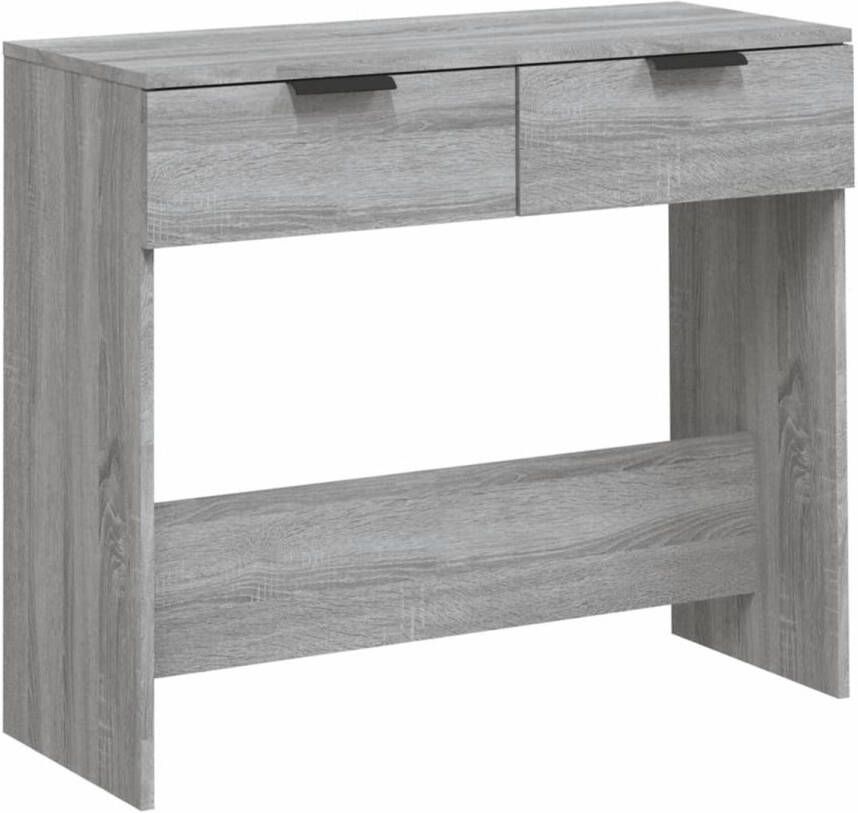 The Living Store Wandtafel veelzijdig ontwerp meubel Afmeting- 90 x 36 x 75 cm Kleur- grijs sonoma eiken Materiaal- bewerkt hout