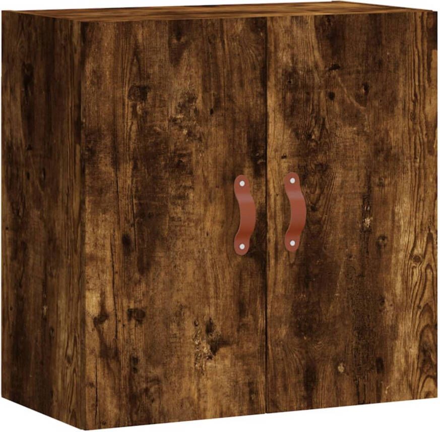 The Living Store Zwevende Wandkast Smoked Oak 60 x 31 x 60 cm Duurzaam bewerkt hout