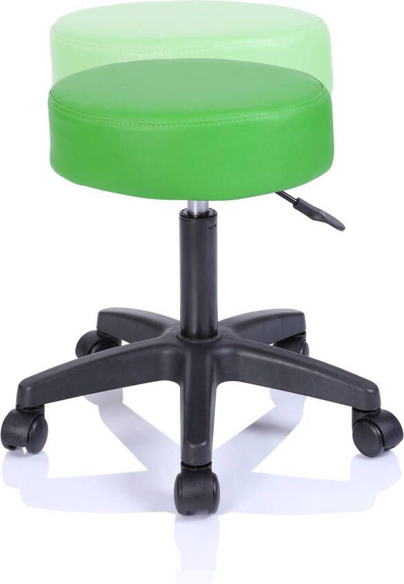 Tresko Werkkruk Groen rolkruk werkstoel krukje - Foto 1