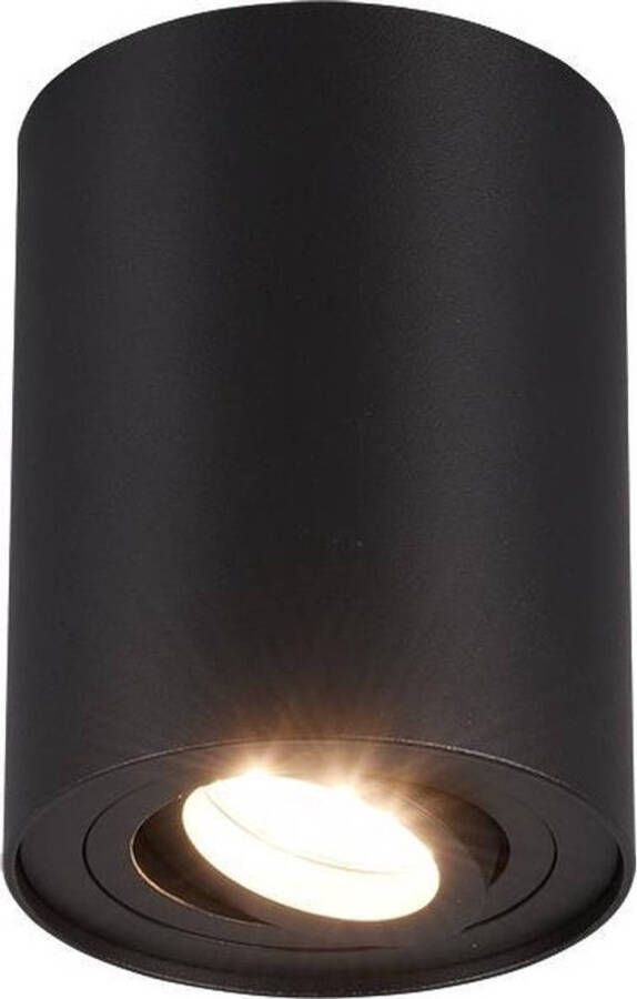 TRIO plafondlamp Cookie 9 6 cm staal zwart - Foto 1