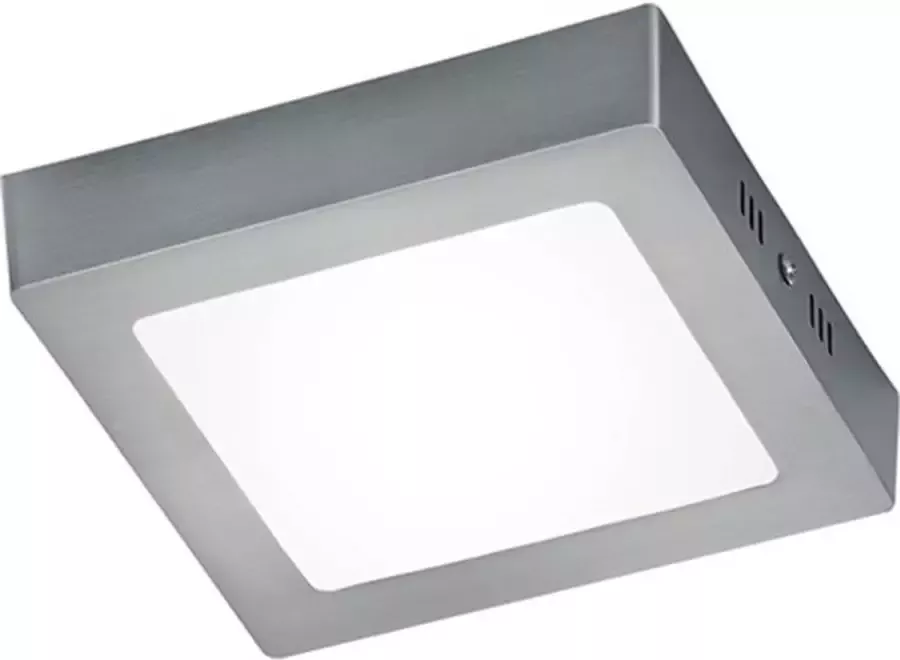 TRIO plafondlamp Zeus 18 x 3 x 18 cm aluminium zilver wit