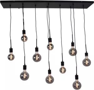 Urban Interiors Hanglamp Bulby 10-lamps Zwart
