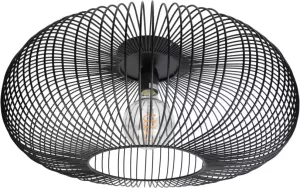 Loft42 Urban Interiors Meya plafondlamp XL Metaal Zwart Ø50