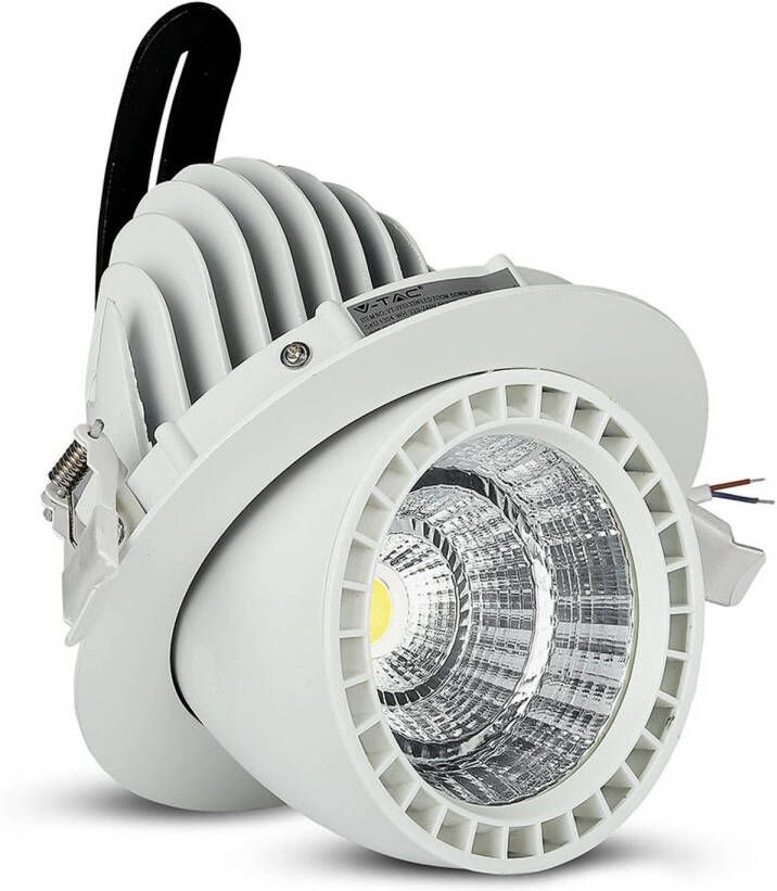 V-tac inbouwspot VT-2933 led 2650 lumen 16 5 cm aluminium wit - Foto 1