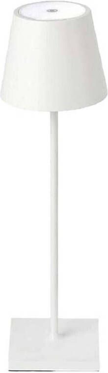 V-tac VT-7703-W Oplaadbare witte tafellampen bureaulampen IP20 3W 70 Lumen 3000K