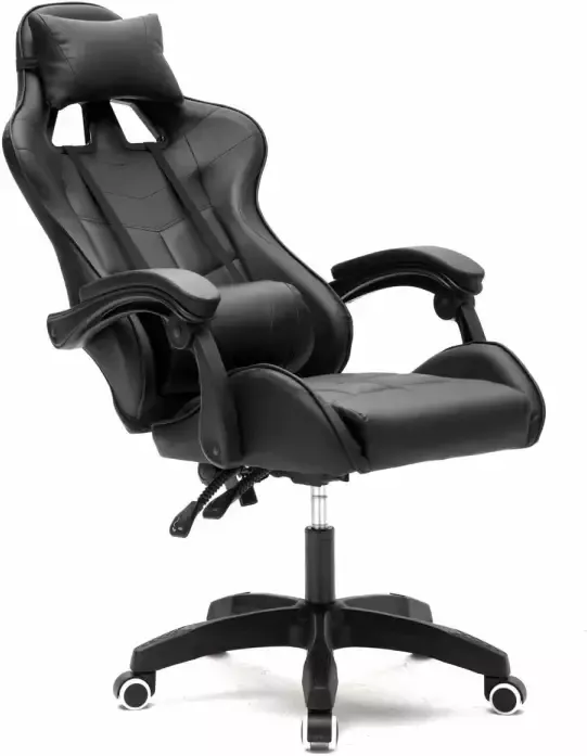 VDD Gamestoel Cyclone tieners bureaustoel racing gaming stoel zwart