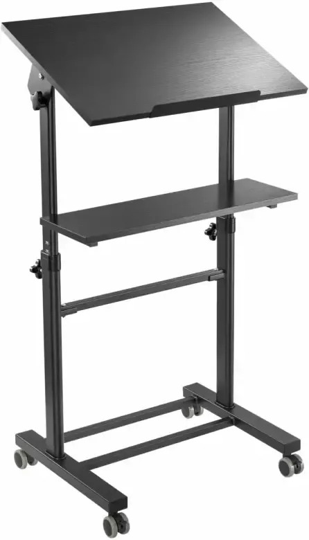 VDD Lessenaar lectern presentatie meubel verrijdbaar hoogte verstelbaar