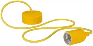 Velleman hanglamp 100 cm E27 siliconen textiel geel