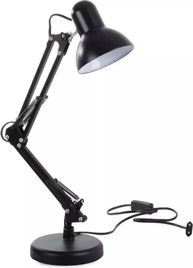 Merkloos Bureaulamp Verstelbaar Retro Klassiek 1x40 watt Zwart Copy - Foto 2