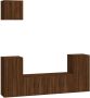 VidaXL -5-delige-Tv-meubelset-bewerkt-hout-bruineikenkleurig - Thumbnail 1