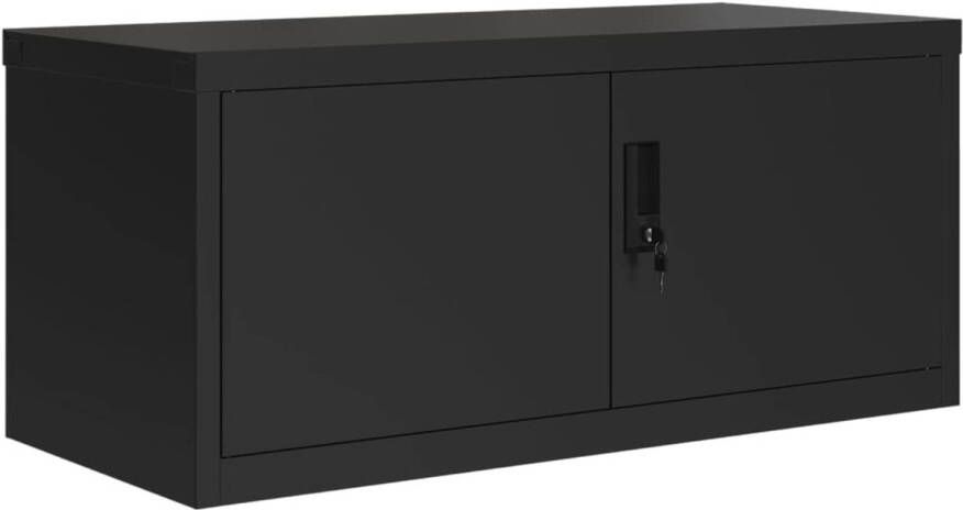 VidaXL -Archiefkast-90x40x40-cm-staal-zwart