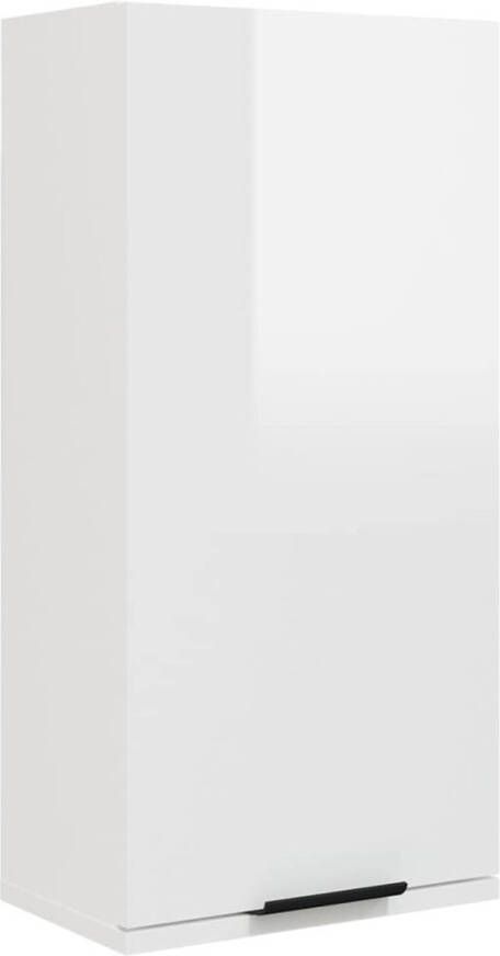 VidaXL Badkamerkast wandgemonteerd 32x20x67 cm hoogglans wit