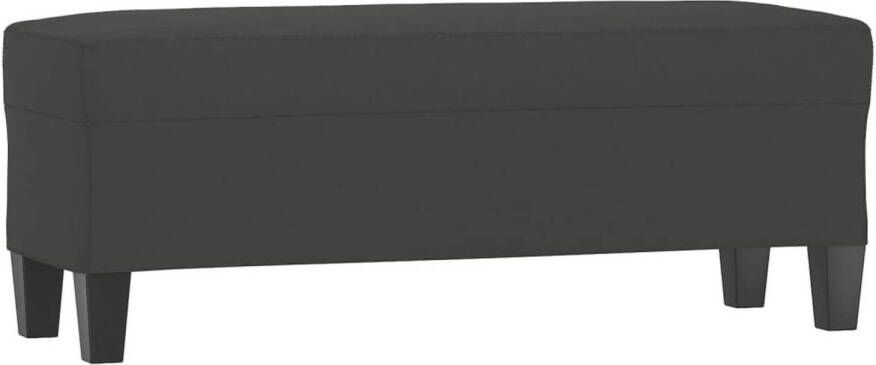 VidaXL Bankje 100x35x41 cm microvezelstof donkergrijs