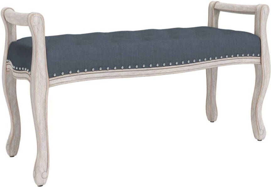 VIDAXL Bankje 110x45x60 cm fluweel donkergrijs