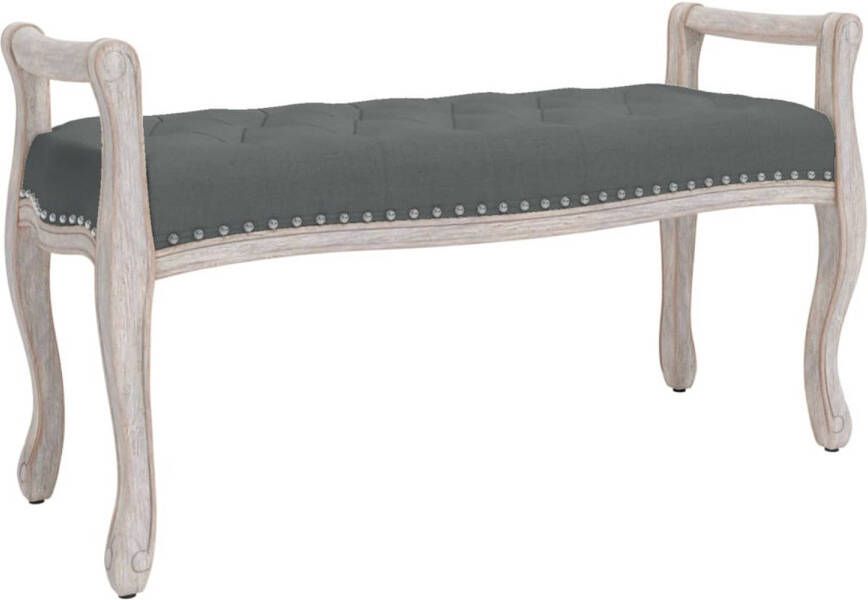 VIDAXL Bankje 110x45x60 cm stof donkergrijs