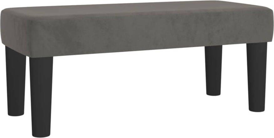 VIDAXL Bankje 70x30x30 cm fluweel donkergrijs