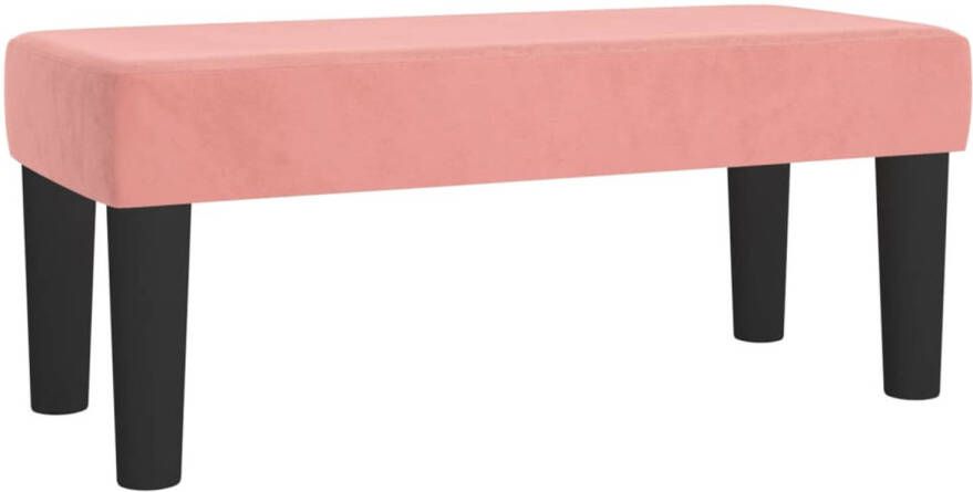VIDAXL Bankje 70x30x30 cm fluweel roze