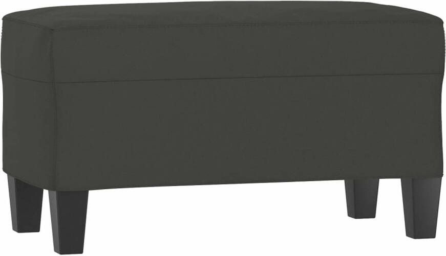 VIDAXL Bankje 70x35x41 cm microvezelstof donkergrijs
