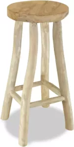 VidaXL Barkruk massief teakhout
