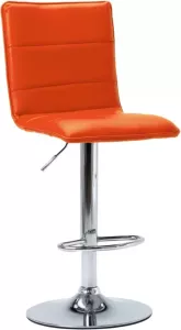 VidaXL Barstoel kunstleer oranje