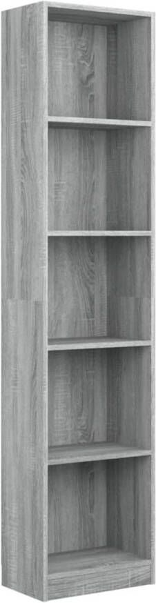 VidaXL -Boekenkast-40x24x175-cm-bewerkt-hout-grijs-sonoma-eikenkleurig