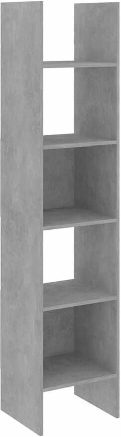 VidaXL -Boekenkast-40x35x180-cm-spaanplaat-betongrijs