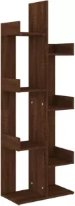 VidaXL Boekenkast 48x25 5x140 cm bewerkt hout bruineikenkleurig