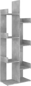 VidaXL Boekenkast 48x25 5x140 cm spaanplaat betongrijs