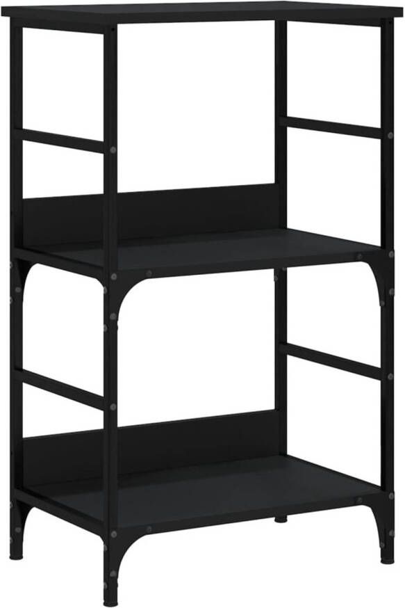 VidaXL -Boekenkast-50x33x82-cm-bewerkt-hout-zwart