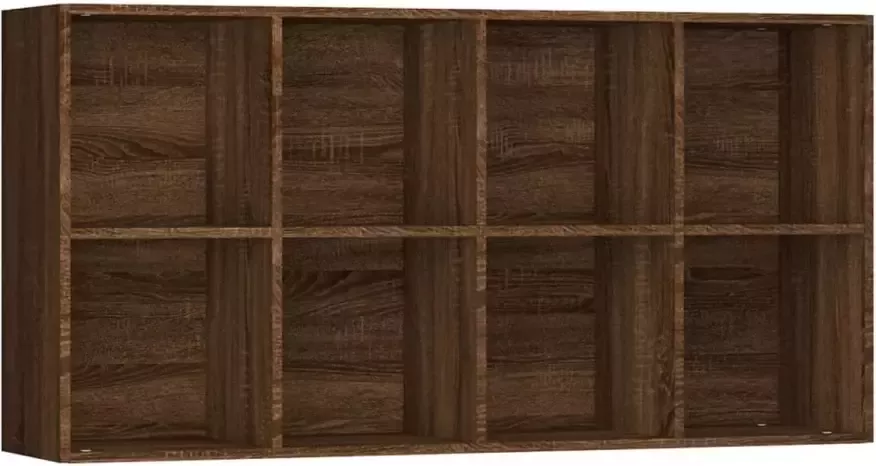 VidaXL -Boekenkast-66x30x130-cm-bewerkt-hout-bruineikenkleurig