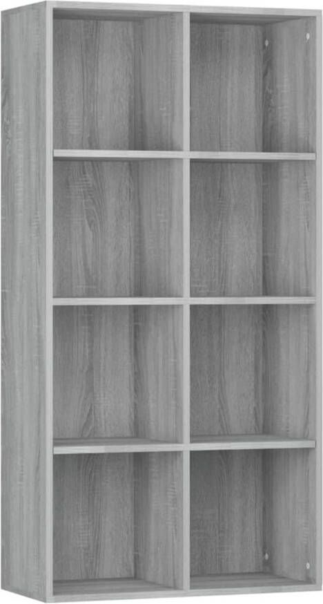 VidaXL -Boekenkast-66x30x130-cm-bewerkt-hout-sonoma-grijs