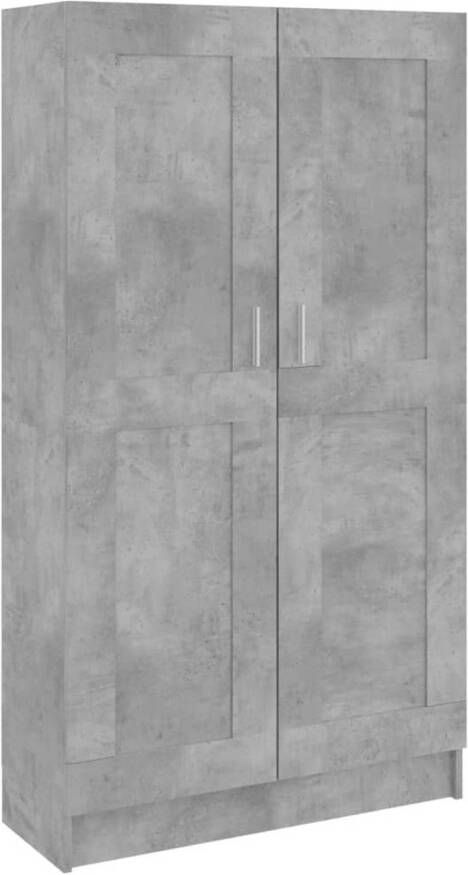 VidaXL Boekenkast 82 5x30 5x150 cm bewerlt hout betongrijs