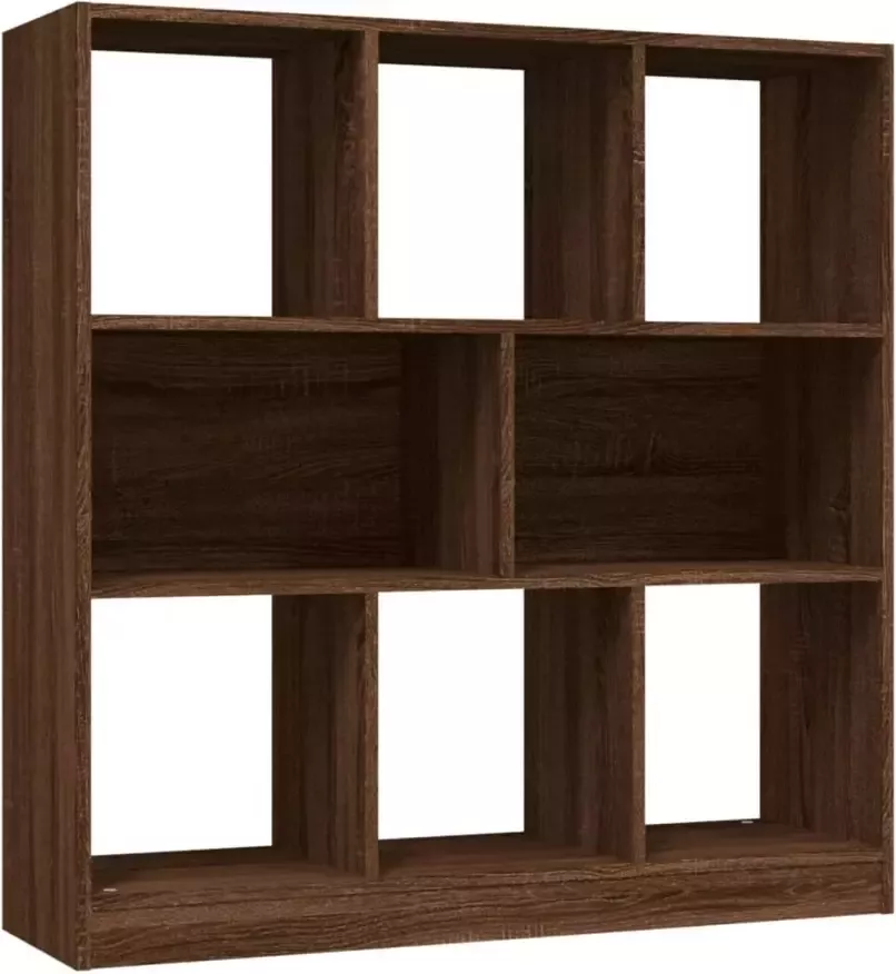 VidaXL -Boekenkast-97 5x29 5x100-cm-bewerkt-hout-bruineikenkleurig