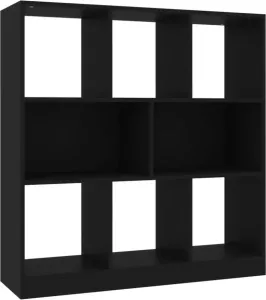 VidaXL Boekenkast 97 5x29 5x100 Cm Bewerkt Hout Zwart