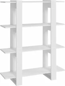 VidaXL Boekenkast kamerscherm 100x30x123 5 wit