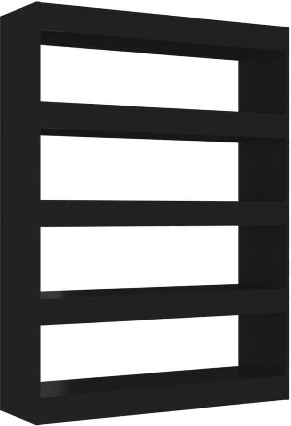 VidaXL -Boekenkast kamerscherm-100x30x135-cm-zwart