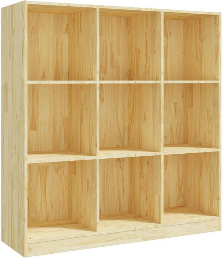 VidaXL -Boekenkast- -kamerscherm-104x33 5x110-cm-massief-grenenhout