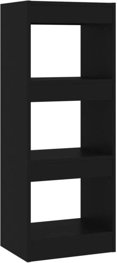 VidaXL -Boekenkast kamerscherm-40x30x103-cm-spaanplaat-zwart