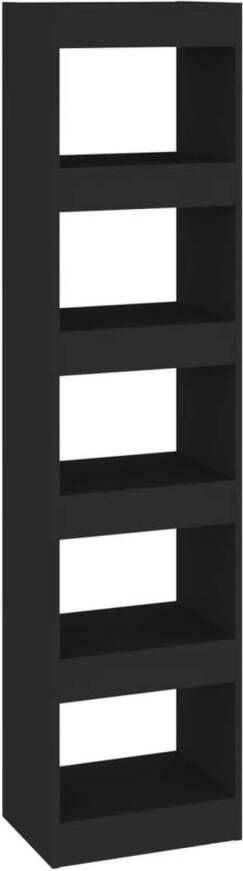 VidaXL -Boekenkast kamerscherm-40x30x166-cm-zwart