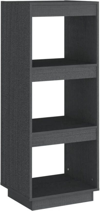 VidaXL -Boekenkast kamerscherm-40x35x103-cm-massief-grenenhout-grijs