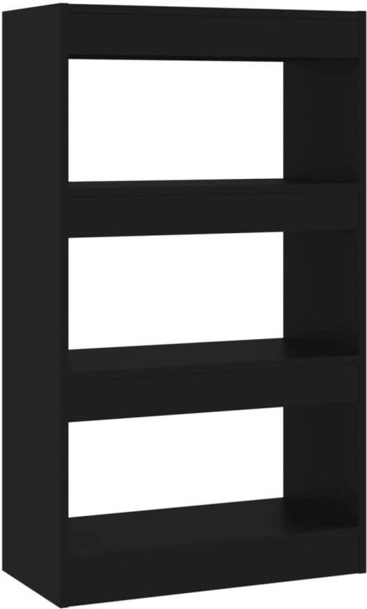 VidaXL -Boekenkast kamerscherm-60x30x103-cm-spaanplaat-zwart