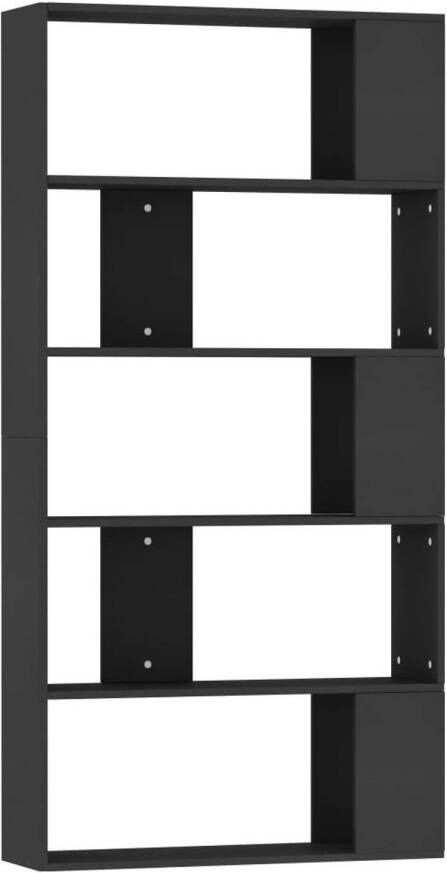 VidaXL -Boekenkast kamerscherm-80x24x159-cm-bewerkt-hout-zwart