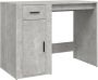 VidaXL -Bureau-100x49x75-cm-bewerkt-hout-betongrijs - Thumbnail 1