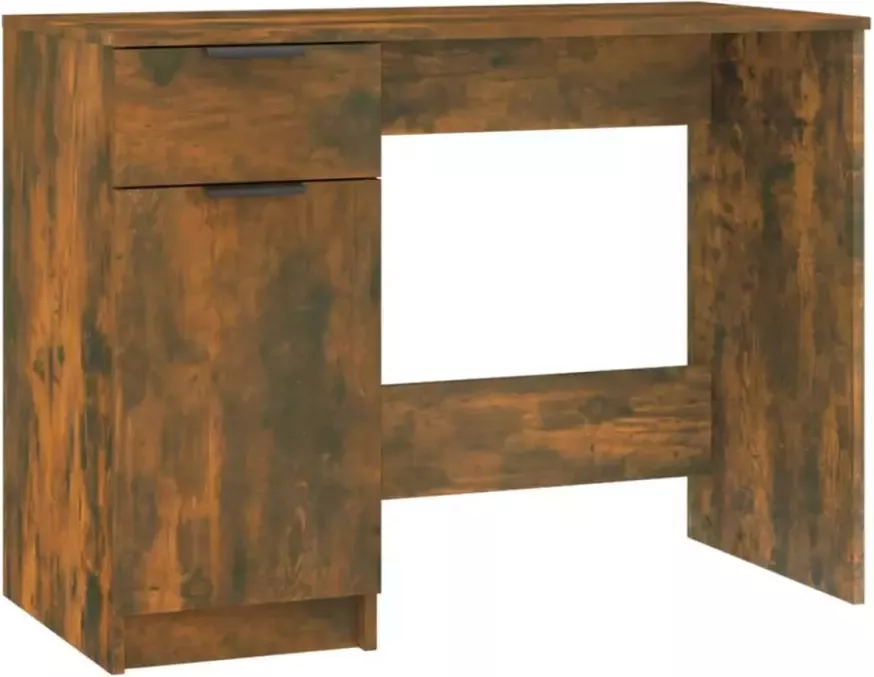 VidaXL -Bureau-100x50x75-cm-bewerkt-hout-gerookt-eikenkleurig