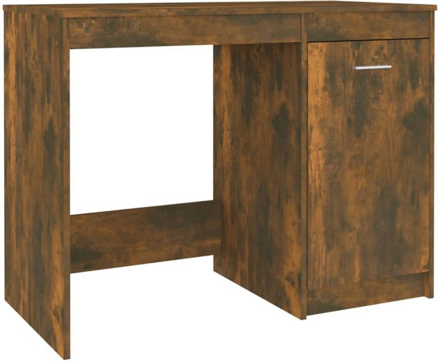 VidaXL -Bureau-100x50x76-cm-bewerkt-hout-gerookt-eikenkleurig