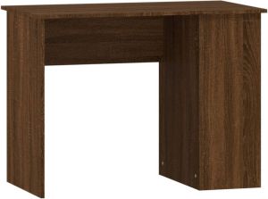 VidaXL -Bureau-100x55x75-cm-bewerkt-hout-bruineikenkleurig