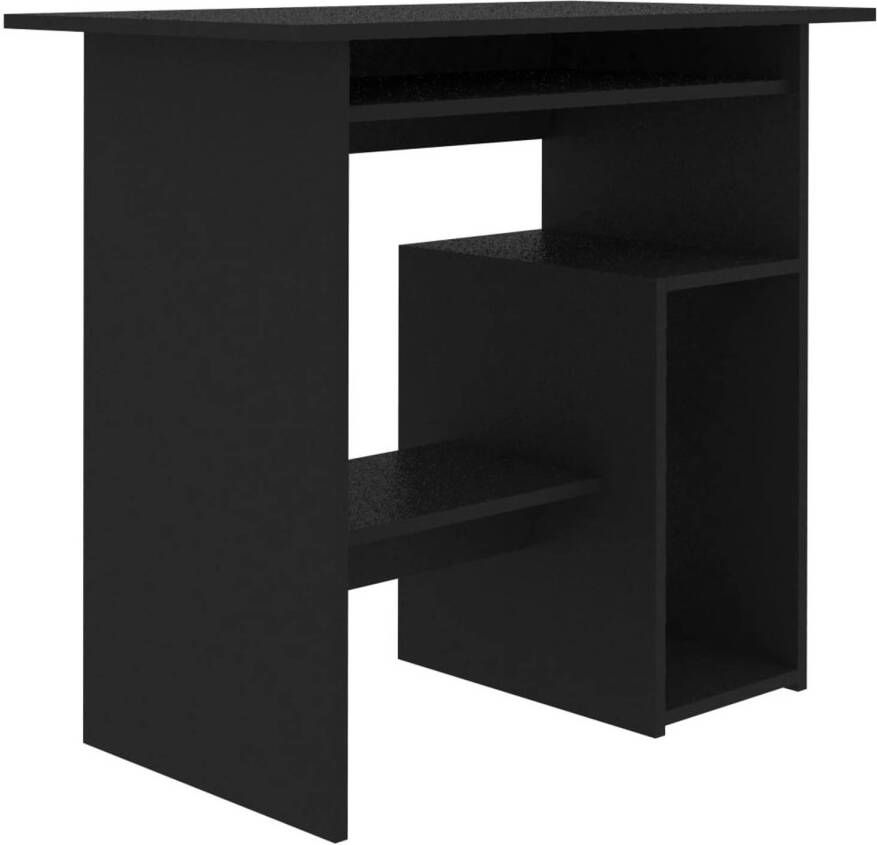 VidaXL -Bureau-80x45x74-cm-bewerkt-hout-zwart