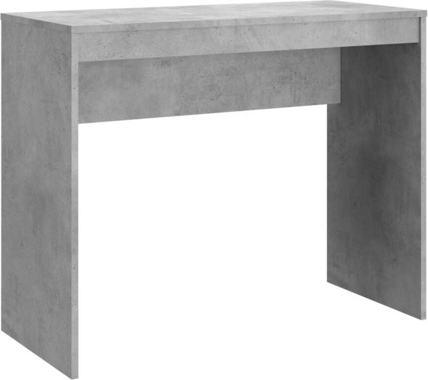 VidaXL -Bureau-90x40x72-cm-bewerkt-hout-betongrijs