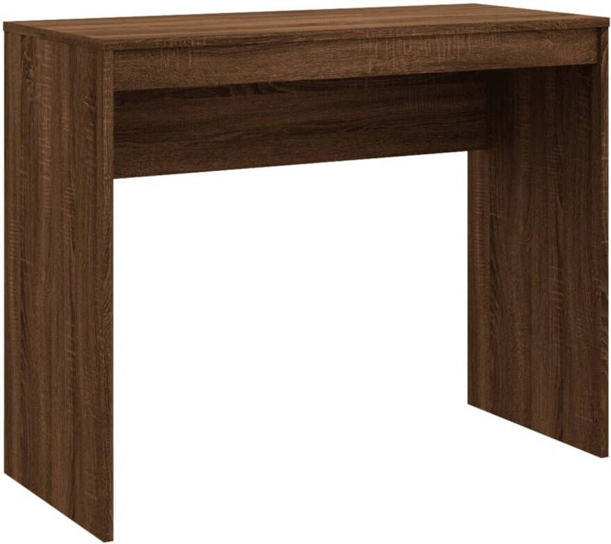 VidaXL -Bureau-90x40x72-cm-bewerkt-hout-bruineikenkleurig