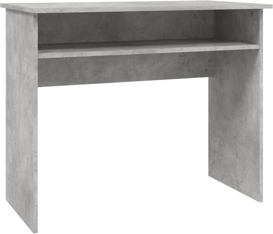 VidaXL -Bureau-90x50x74-cm-bewerkt-hout-betongrijs